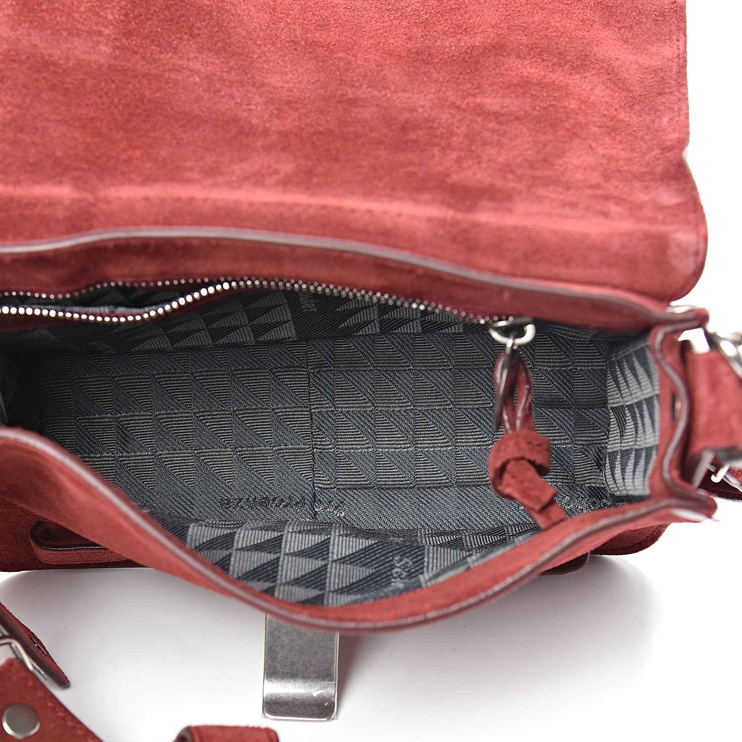 Proenza Schouler Suede PS1 Mini Pouch Messenger Bag Midnight Plum 5 of 13