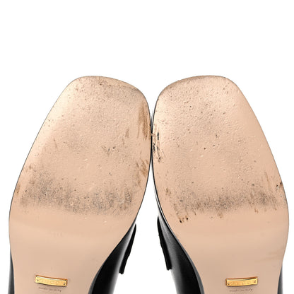 Gucci Goatskin Houdan Platform Loafers 37 Black 9 of 11
