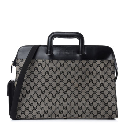 Gucci Monogram Briefcase Black 1 of 15