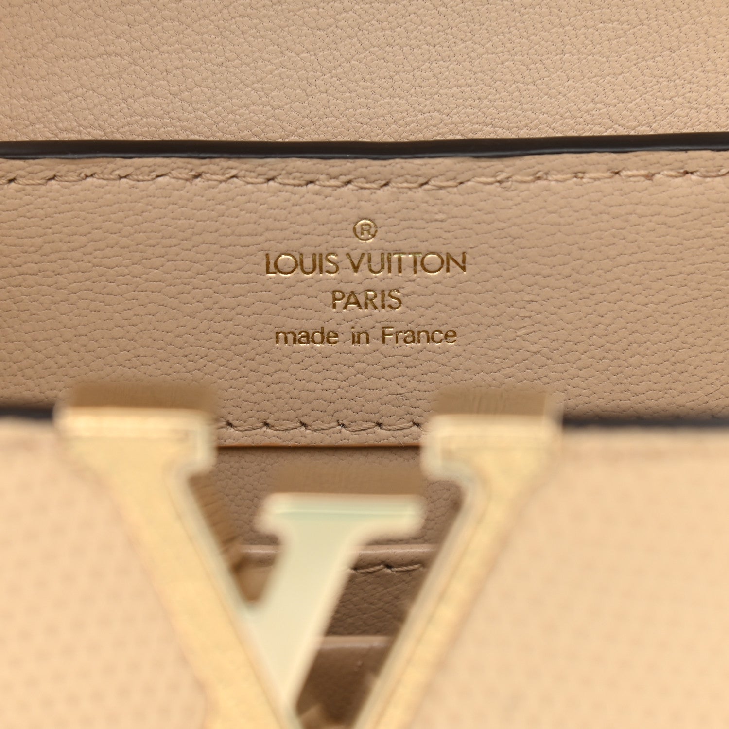 Louis Vuitton Lizard Capucines Mini Golden Beige 6 of 11