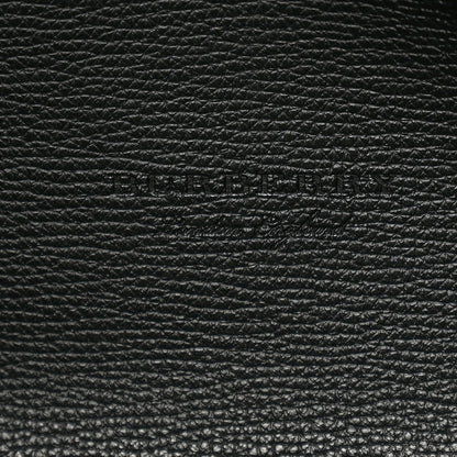 Burberry Grainy Calfskin Haymarket Check Medium Reversible Tote Black 6 of 12