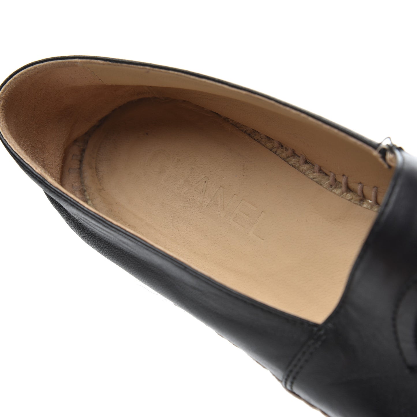 Lambskin CC Espadrilles 39 Black