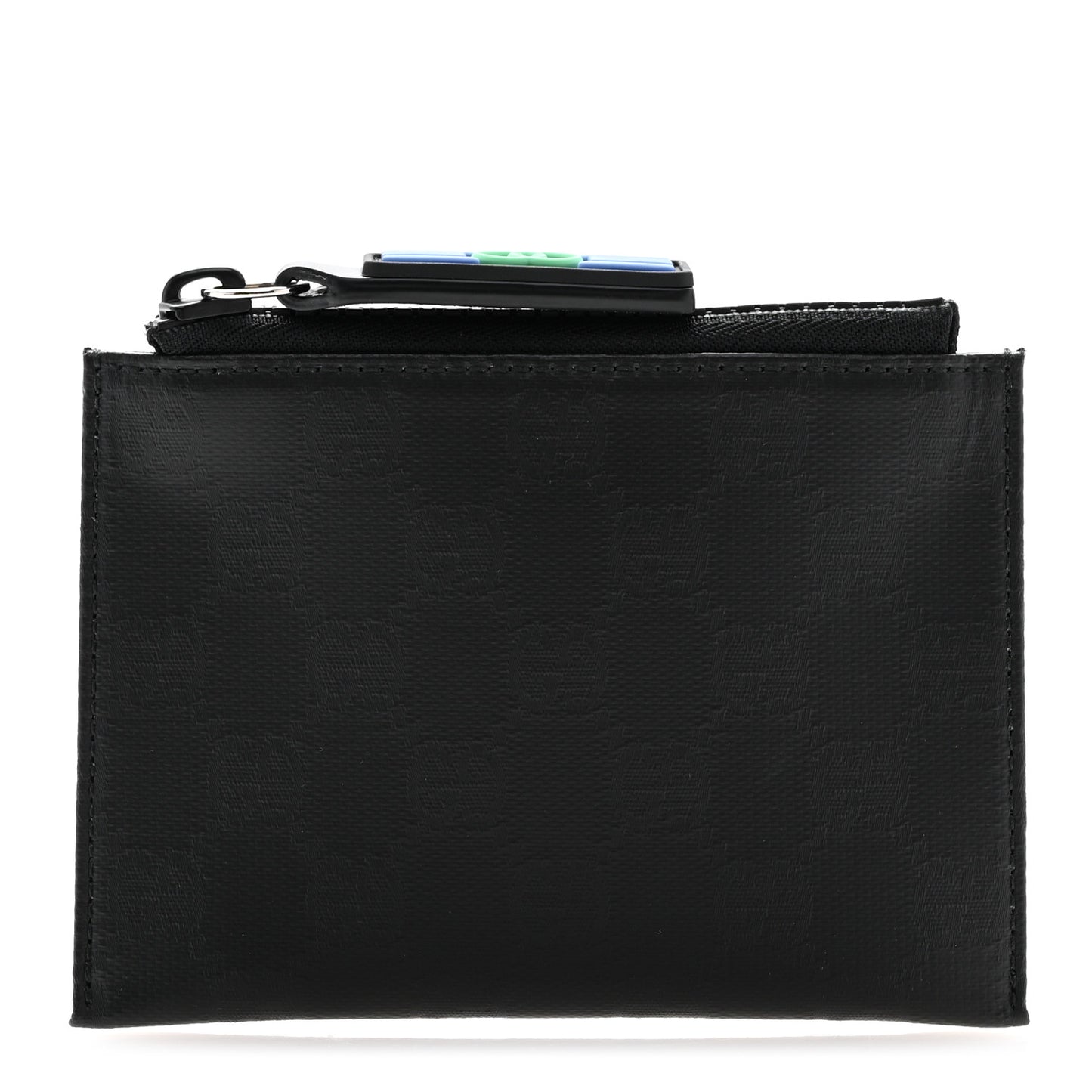 Crystal Monogram Card Holder Black