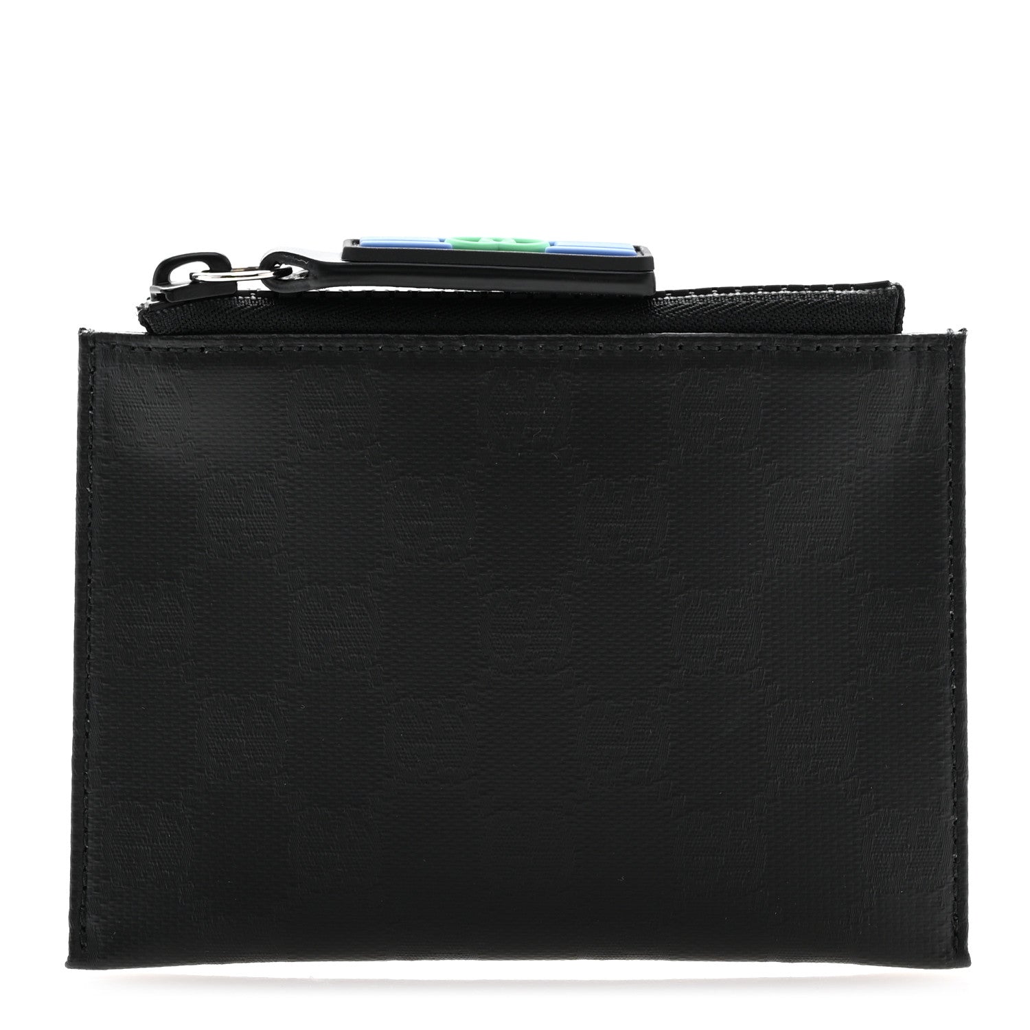 Gucci Crystal Monogram Card Holder Black 1 of 8