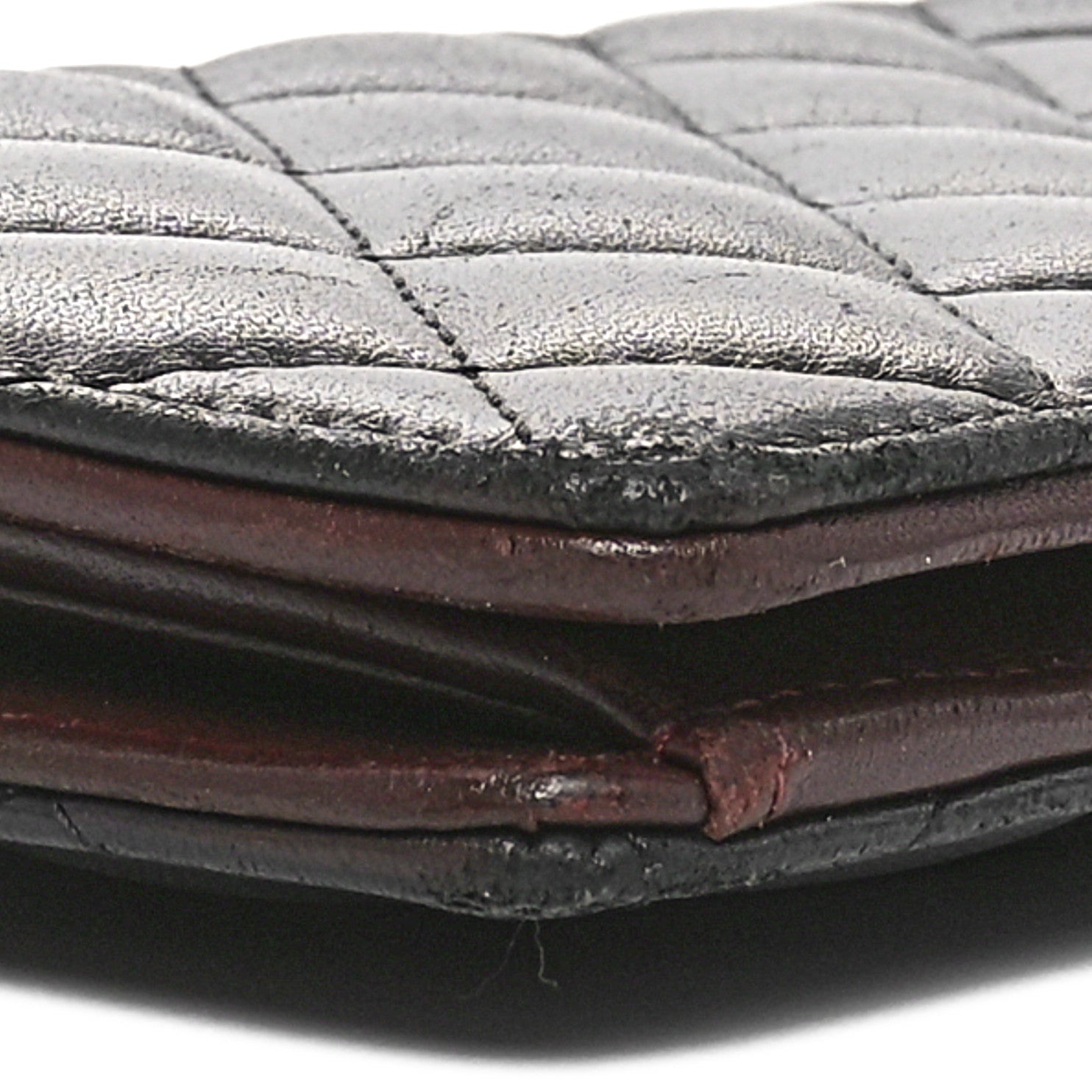 Chanel Lambskin Quilted Yen Wallet Black 10 of 11