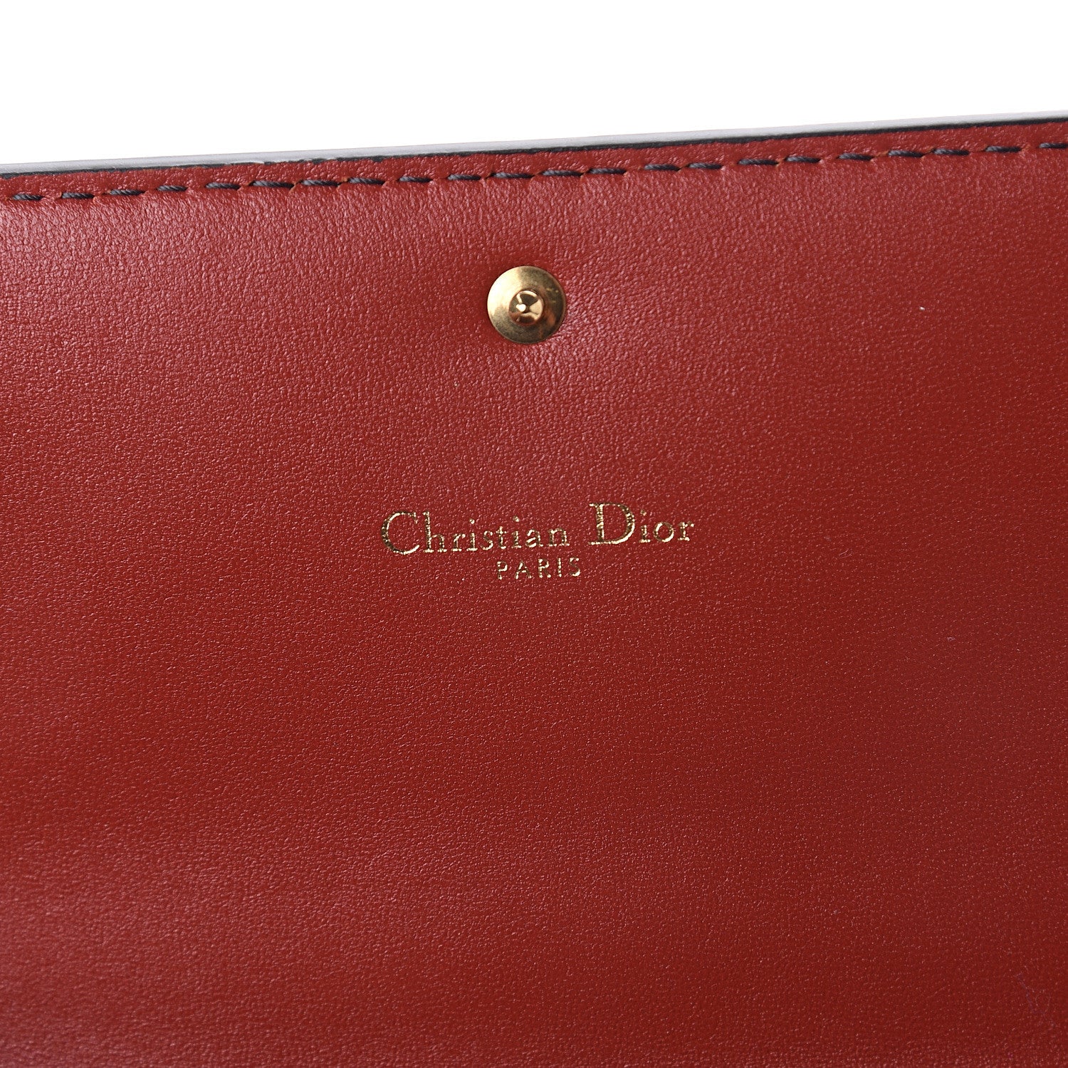 Christian Dior Grained Lambskin J'adior Croisiere Chain Wallet Red 5 of 8