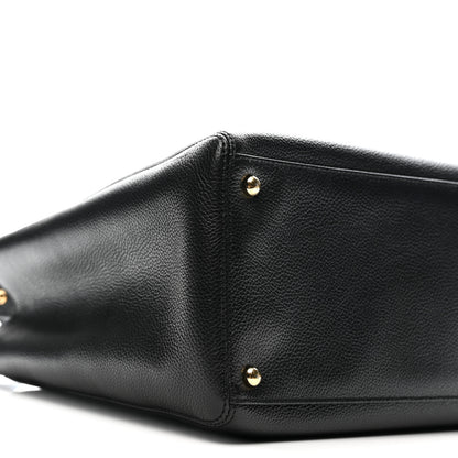 Chanel Calfskin Cerf Executive Shopper Tote Black 9 of 12