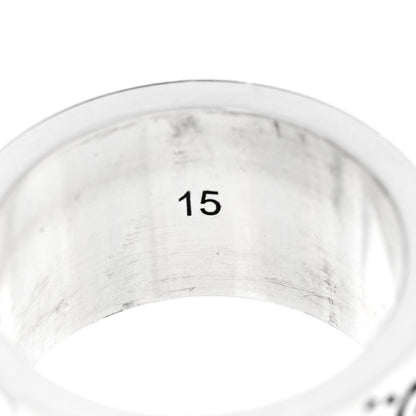 Gucci Sterling Silver GucciGhost Hamlet Skull Band Ring 54 7 6 of 7