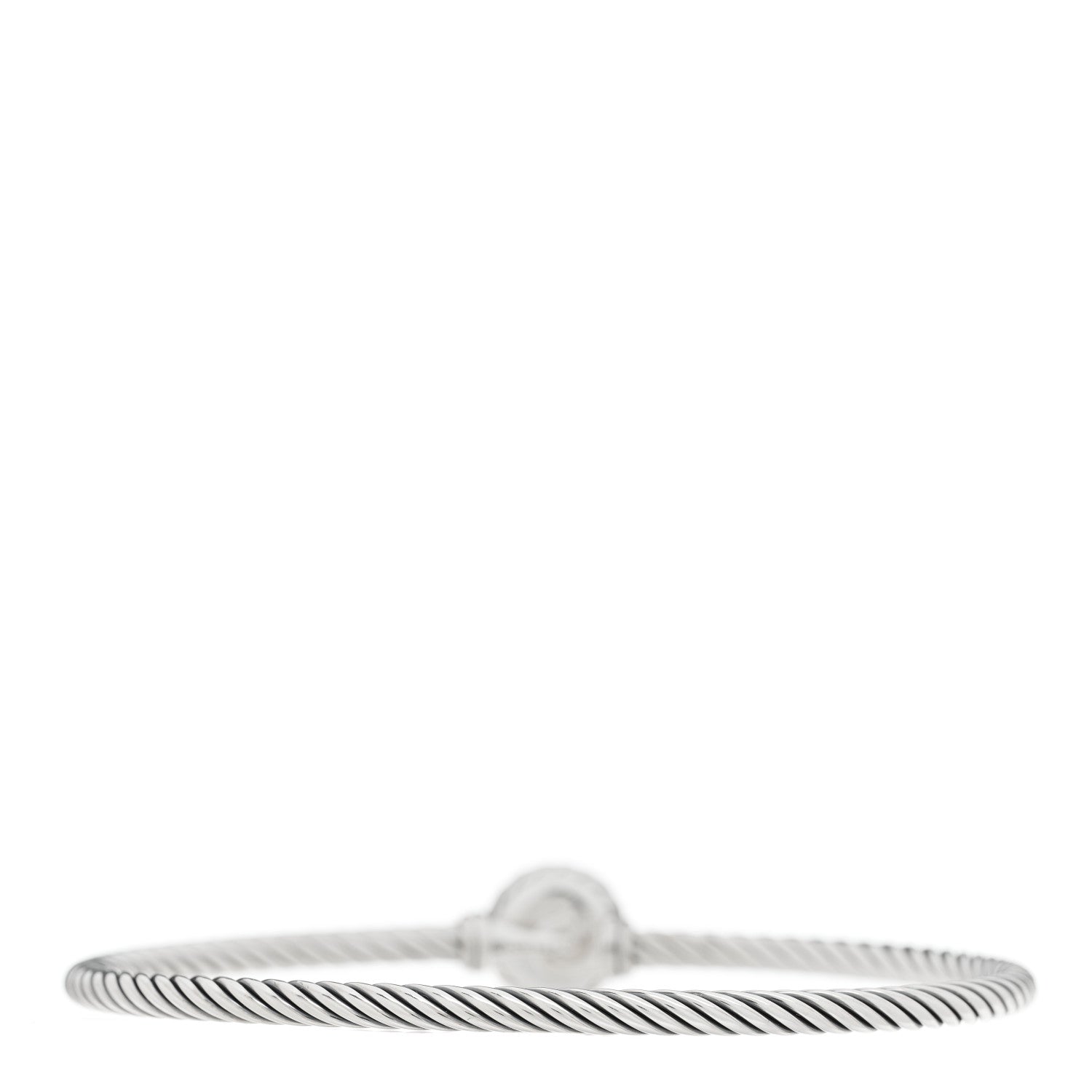 David Yurman Sterling Silver Pink Pearl 3mm Chatelaine Bracelet 3 of 3