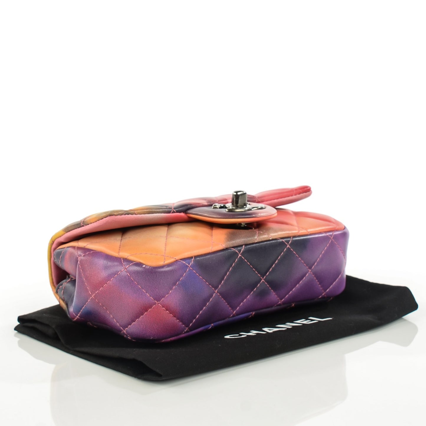 Lambskin Quilted Extra Mini Flower Power Flap