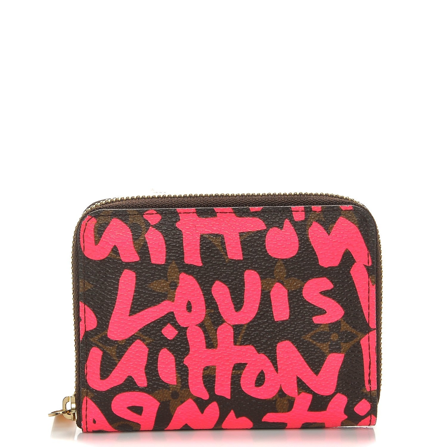 Louis Vuitton Monogram Graffiti Zippy Coin Purse Fuchsia 1 of 8