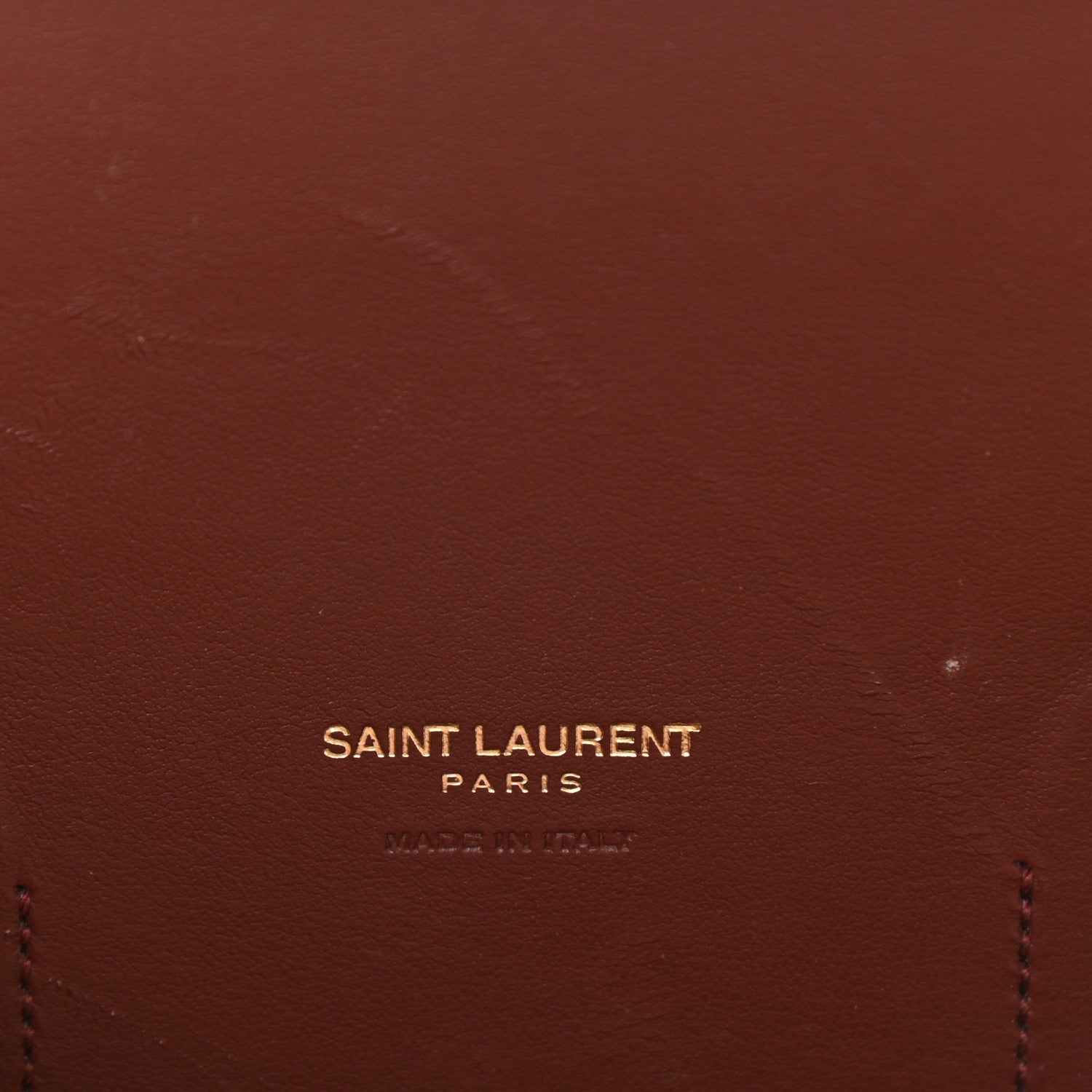 Saint Laurent Calfskin Crocodile Embossed Small Sac de Jour Dark Blood 6 of 13