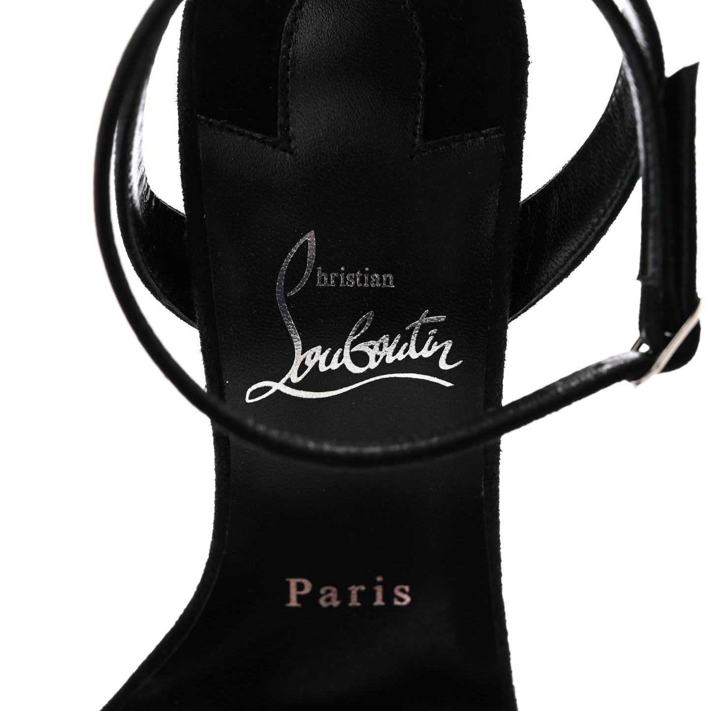 Veau Velours Umberta 100 Sandals 36.5 Black