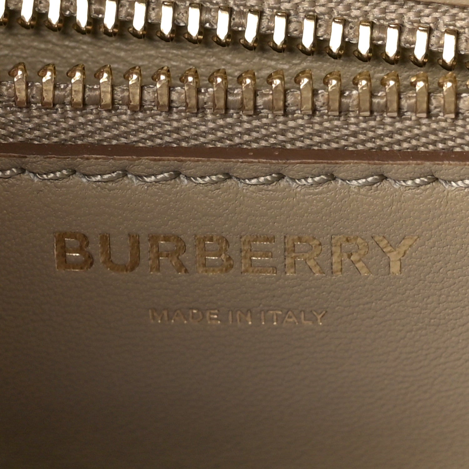 Burberry Calfskin Monogram Embossed Small TB Chain Bag Honey 6 of 8