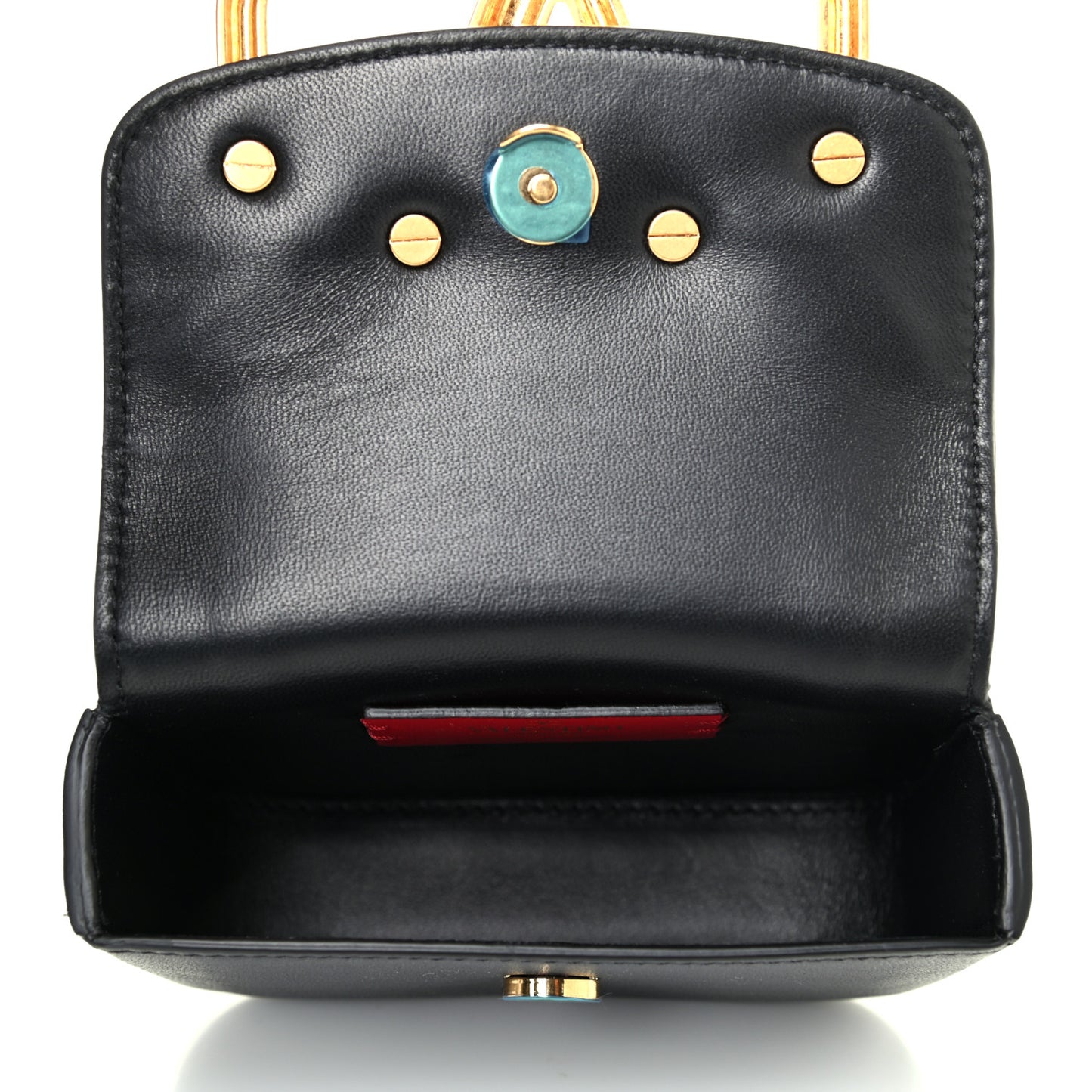 Calfskin Mini Supervee Belt Bag Black