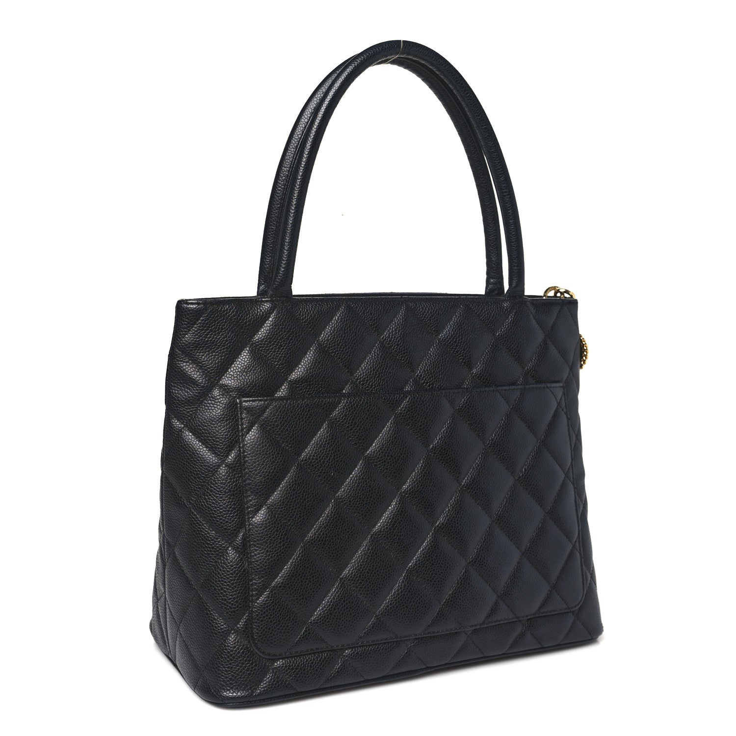 Chanel Caviar Quilted Medallion Tote Black 3 of 10