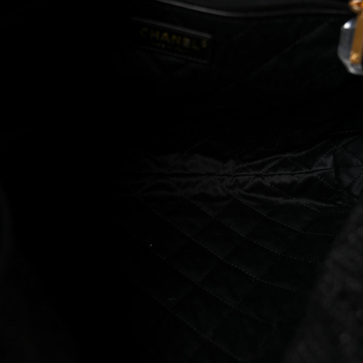 Chanel Wool Tweed Quilted Chanel 22 Grey Black 11 of 21