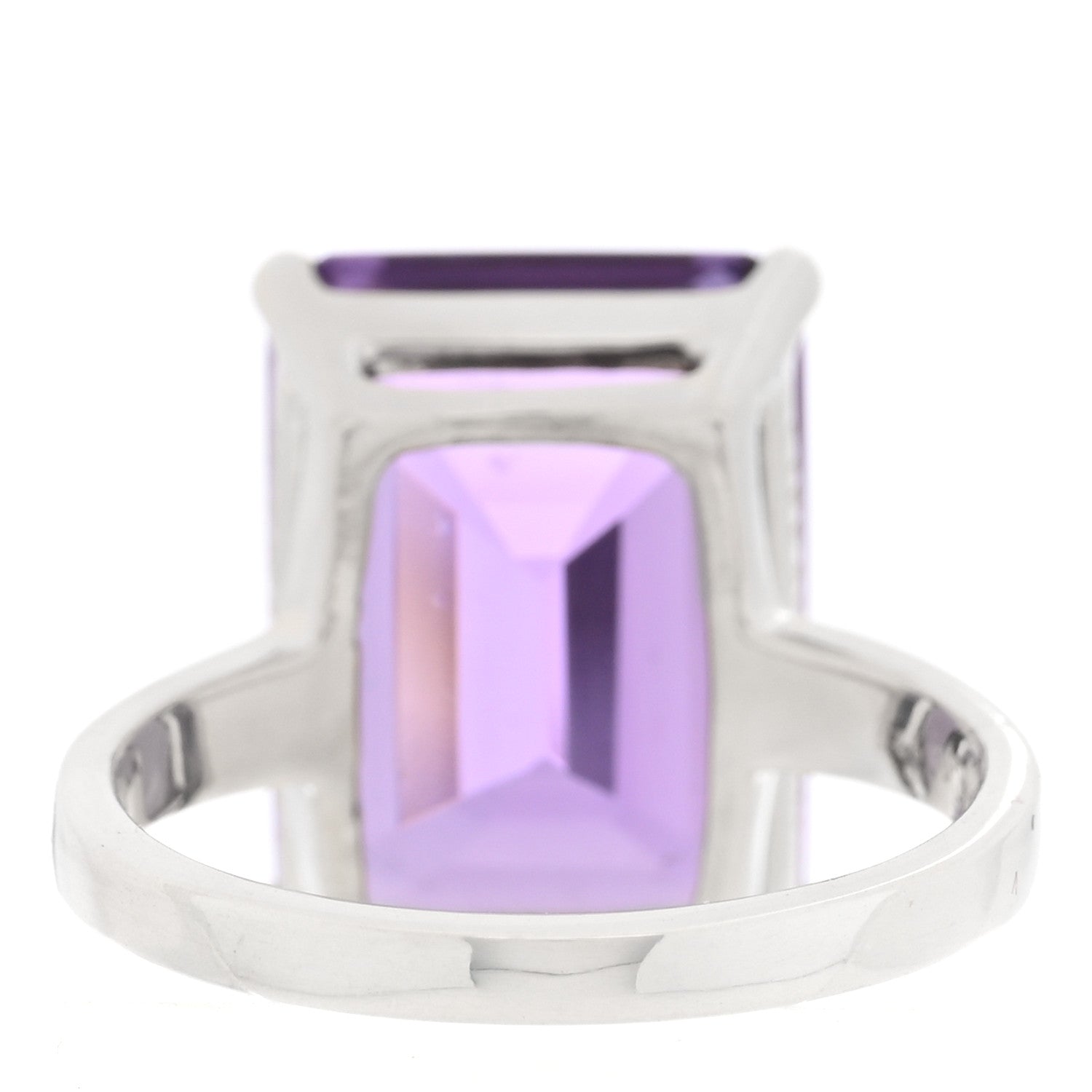 Tiffany Sterling Silver Amethyst Sparklers Cocktail Ring 57 8 4 of 6