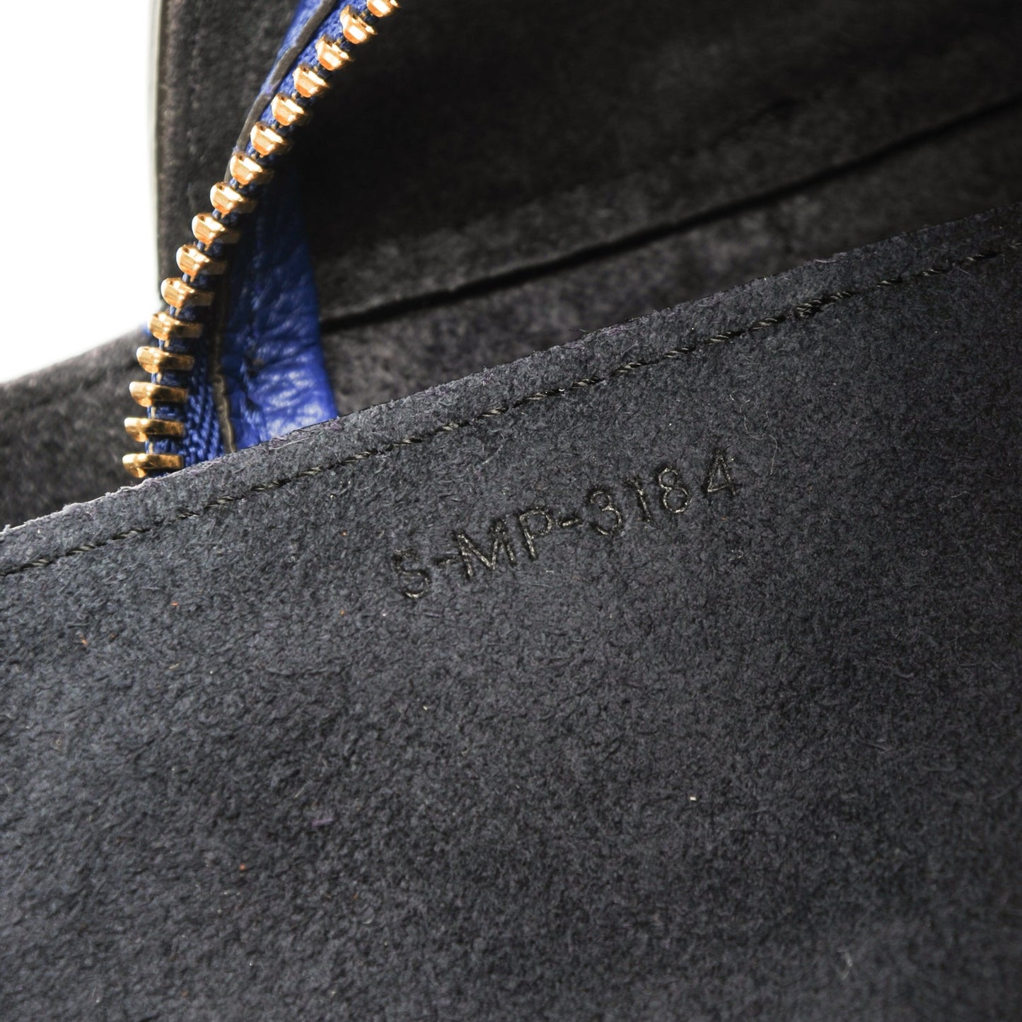 Baby Grained Calfskin Mini Belt Bag Indigo