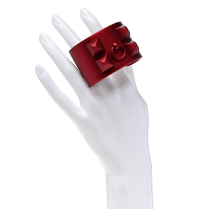 Hermes Aluminium Sunset Collier De Chien CDC Bracelet Rouge H 2 of 5