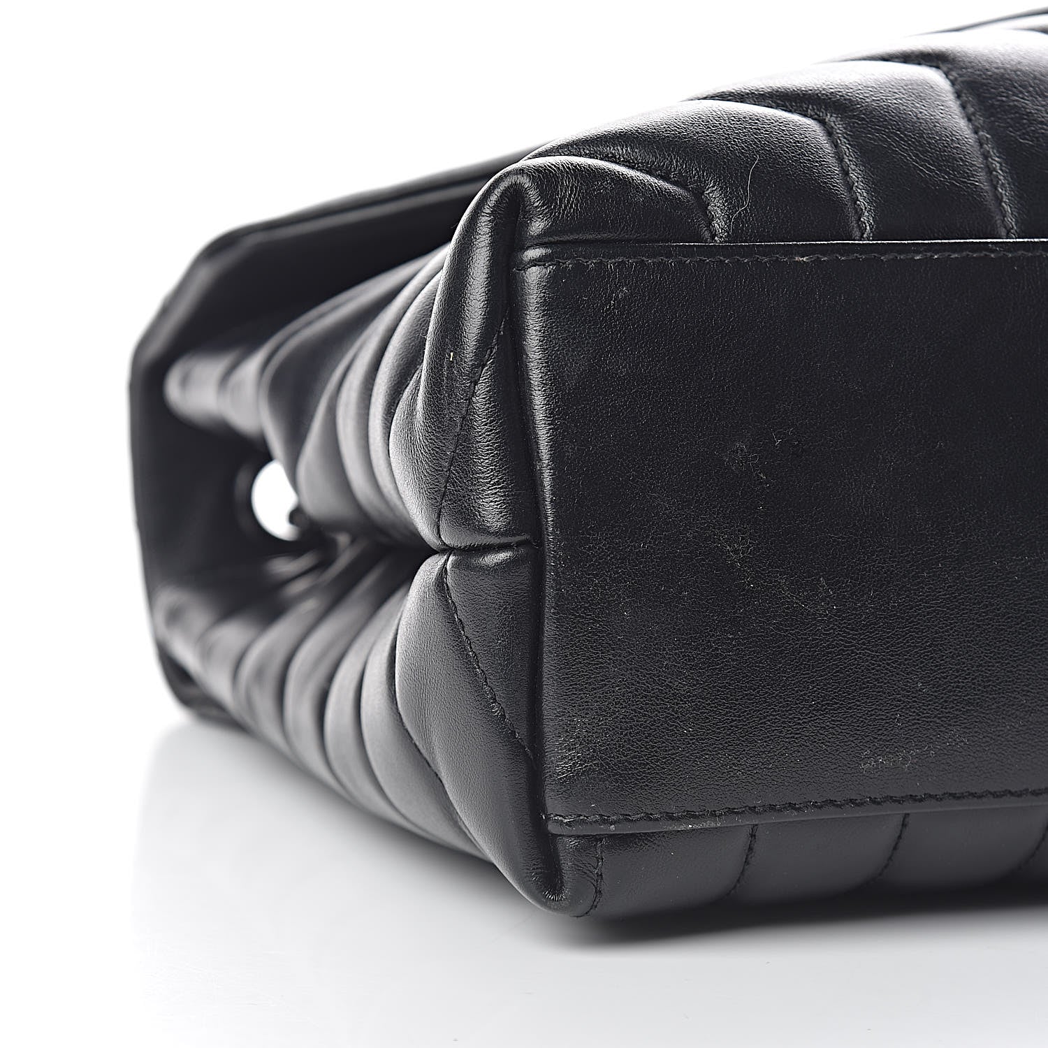 Saint Laurent Calfskin Y Quilted Monogram Medium Loulou Chain Satchel Black 8 of 10