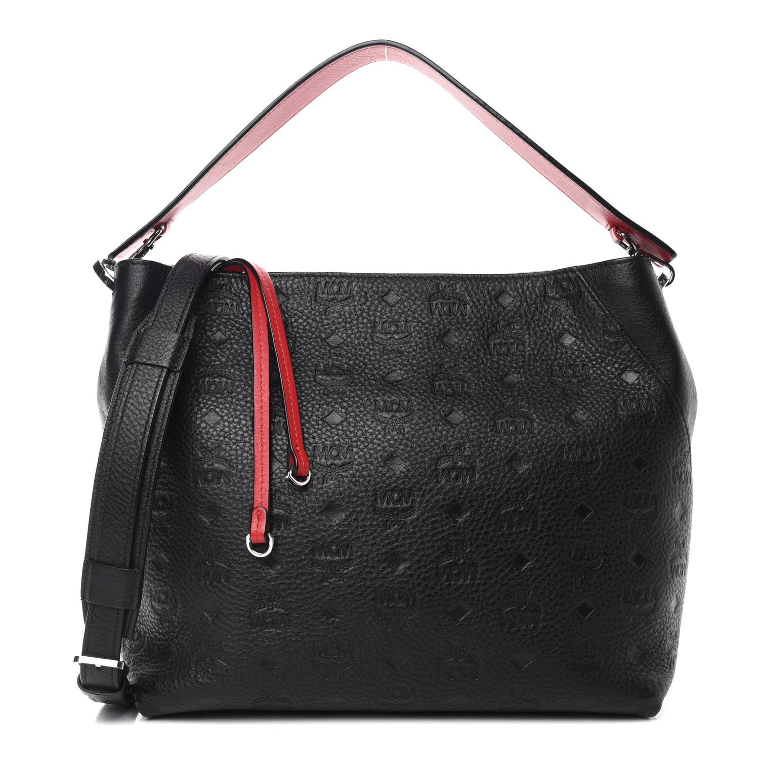 MCM Calfskin Ottomar Medium Klara Hobo Black 1 of 11
