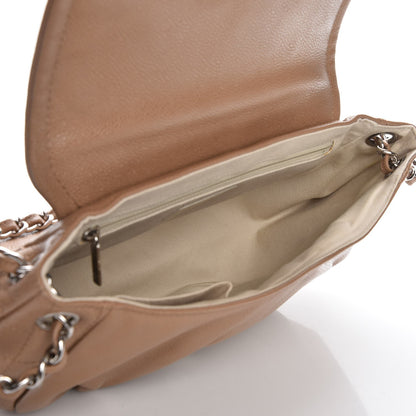 Chanel Caviar Half Moon Large Flap Dark Beige 5 of 8