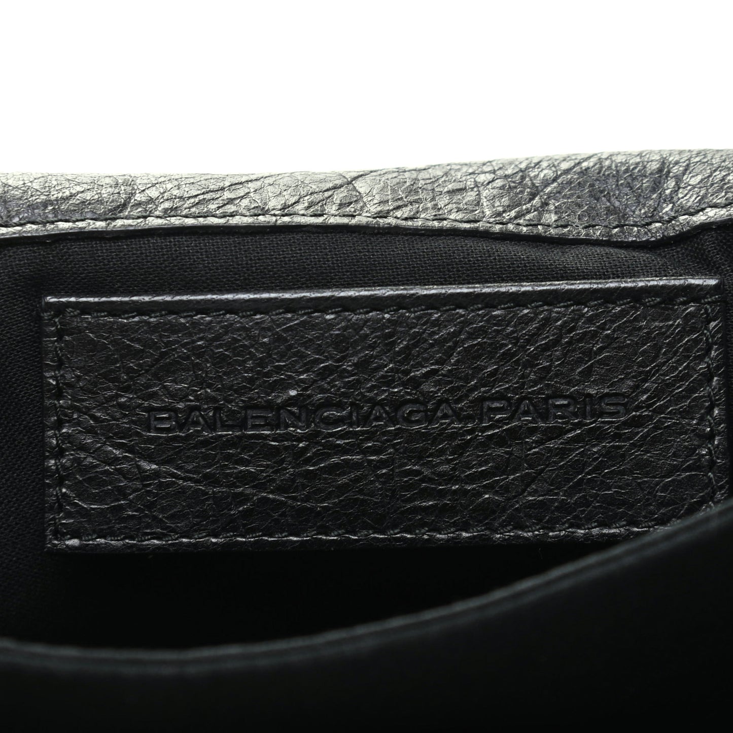 Agneau Giant 21 Gold Hardware Envelope Clutch Black