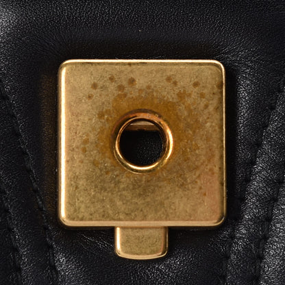 Gucci Calfskin Matelasse Medium GG Marmont Shoulder Bag Black 13 of 13