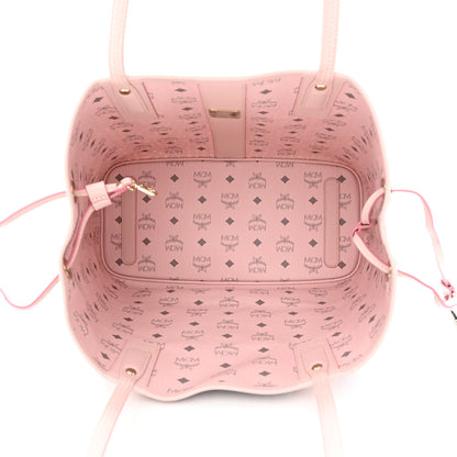 MCM Visetos Medium Liz Reversible Shopper Tote Powder Pink 16 of 19