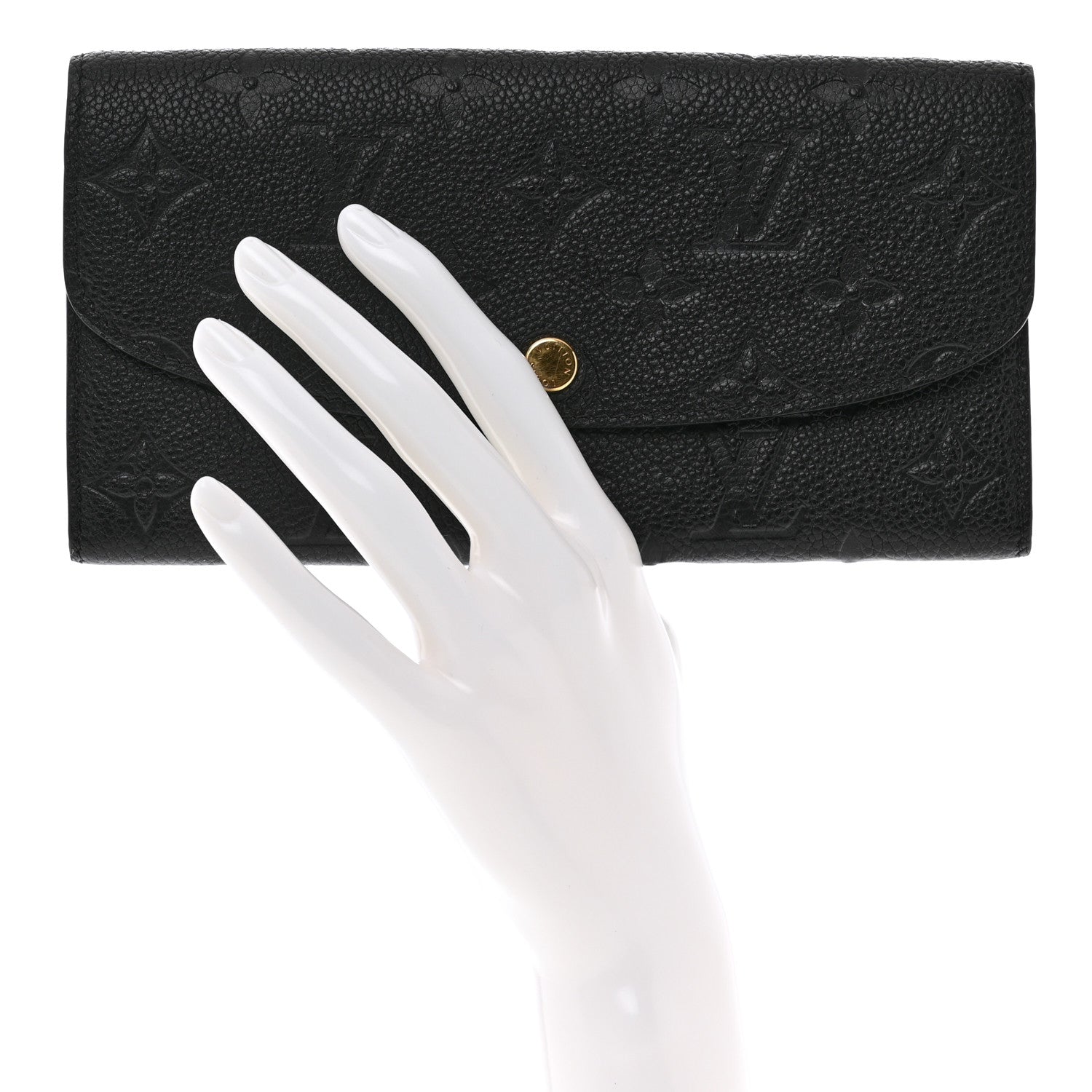 Louis Vuitton Empreinte Emilie Wallet Black Dune 2 of 6