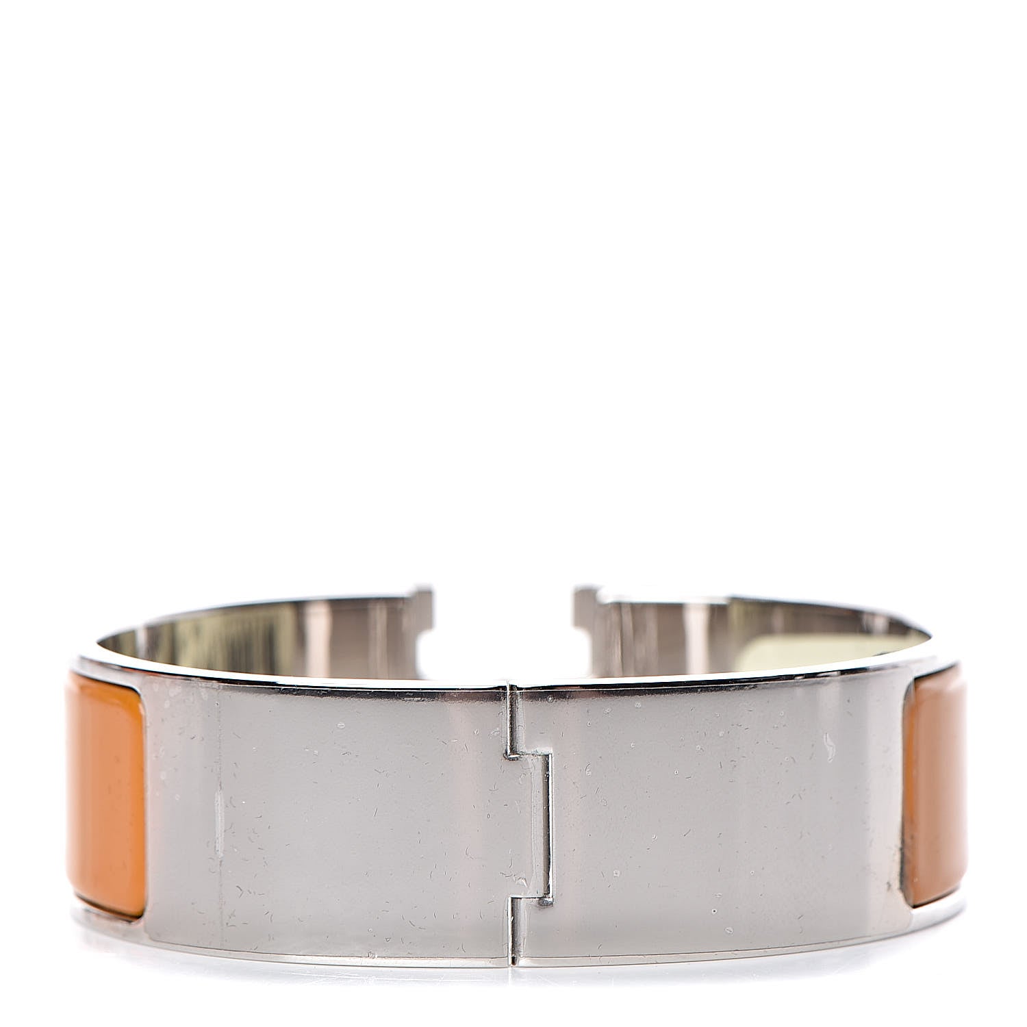 Hermes Enamel Wide Clic Clac H Bracelet GM Curcuma 3 of 5
