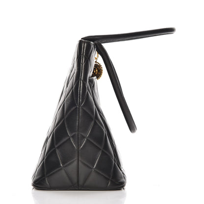 Chanel Lambskin Quilted Medallion Tote Black 9 of 10