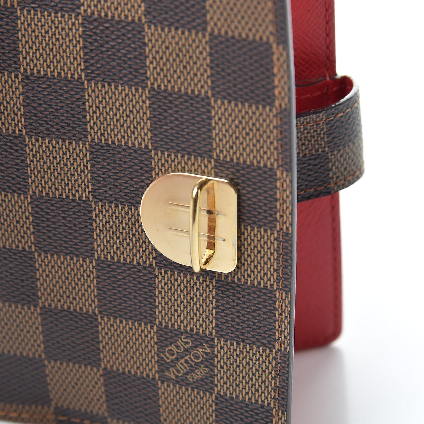 Damier Ebene Koala Small Ring Agenda Cover Red