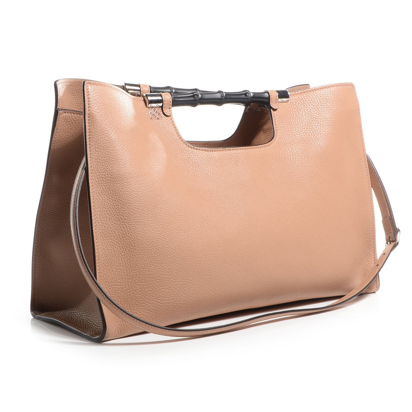 Calfskin Medium Bamboo Daily Shopper Camelia