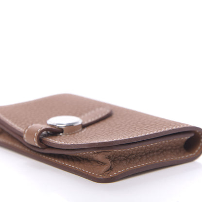Hermes Togo Dogon Card Case Key Holder Gold 7 of 11