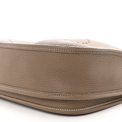 Hermes Taurillon Clemence Evelyne III PM Etoupe 10 of 11