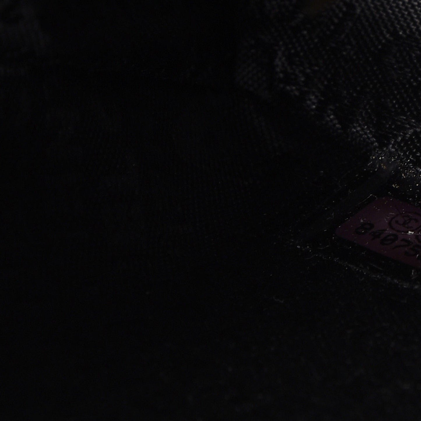Lambskin Quilted CC Chocolate Bar Flap Black