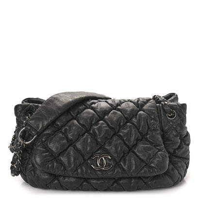 Chanel Calfskin Bubble Quilt Accordion Flap Grey 1 of 11
