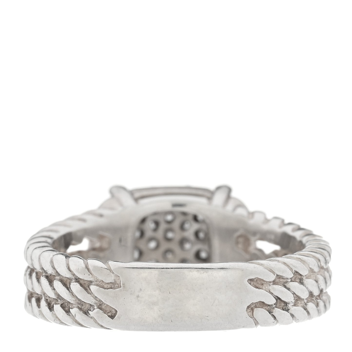 Sterling Silver Diamond 10mm Petite Wheaton Ring 51 5.75