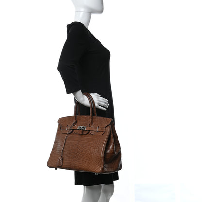 Hermes Matte Alligator Birkin 35 Alezan 2 of 10