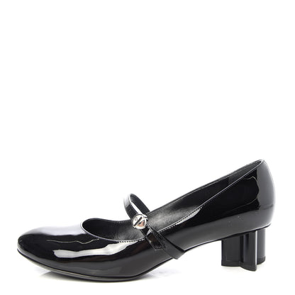 Louis Vuitton Patent Uniformes Silhouette 40mm Pumps 36.5 Black 1 of 9