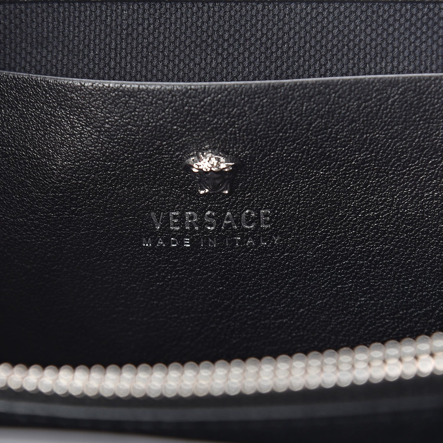 Versace Goatskin Large Stardvst Shoulder Bag Black 6 of 8
