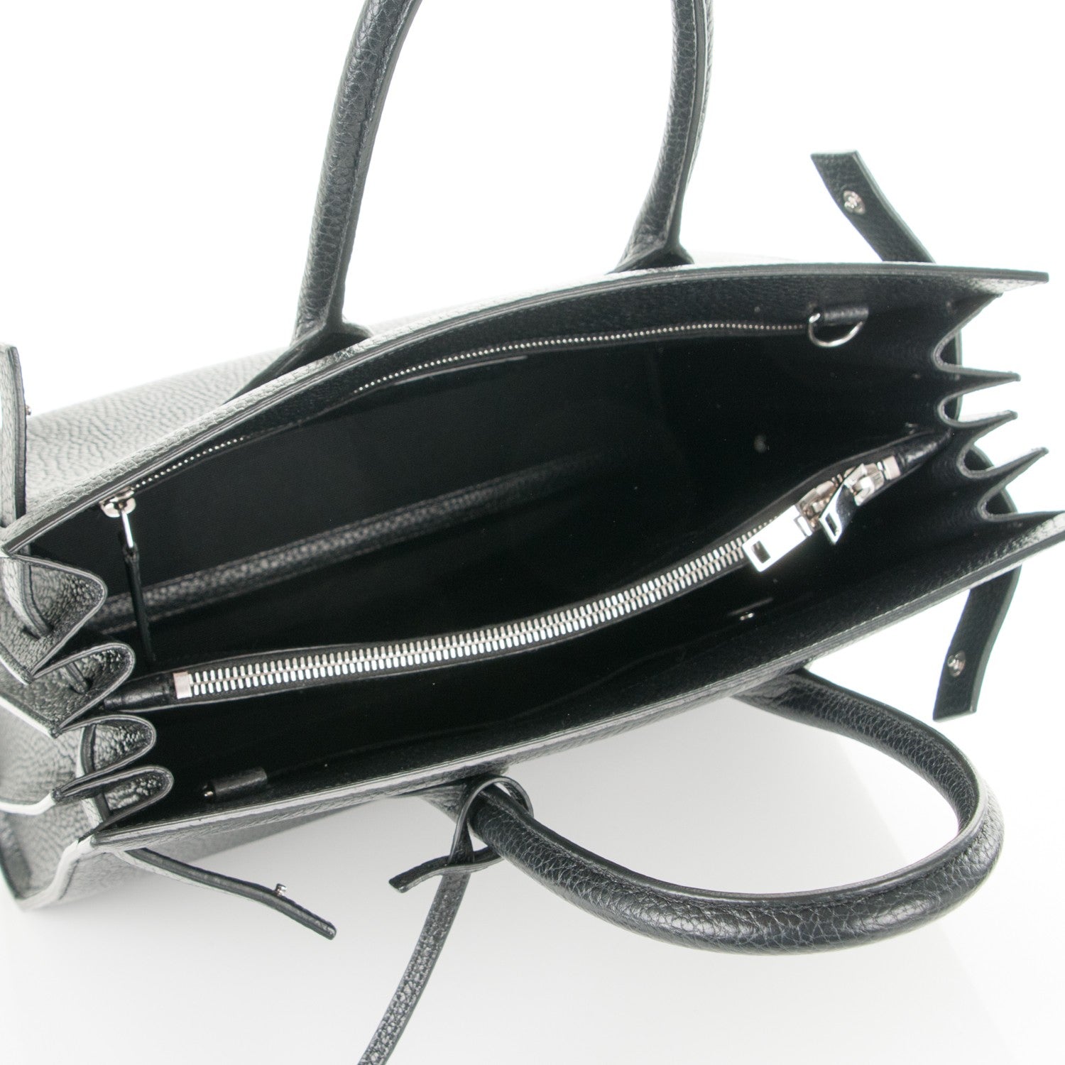 Saint Laurent Grained Calfskin Small Sac De Jour Black 5 of 7