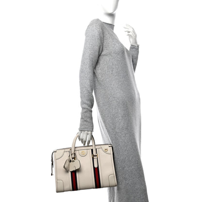 Gucci Koi Calfskin Medium Bauletto Duffle Top Handle Bag White 2 of 10