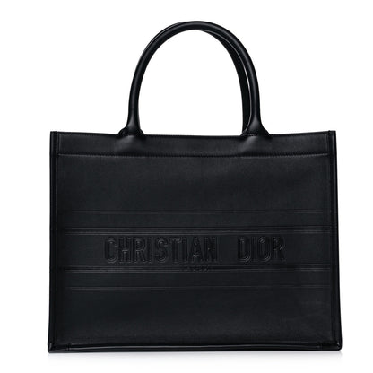 Christian Dior Calfskin Embossed Medium Book Tote Black 1 of 13