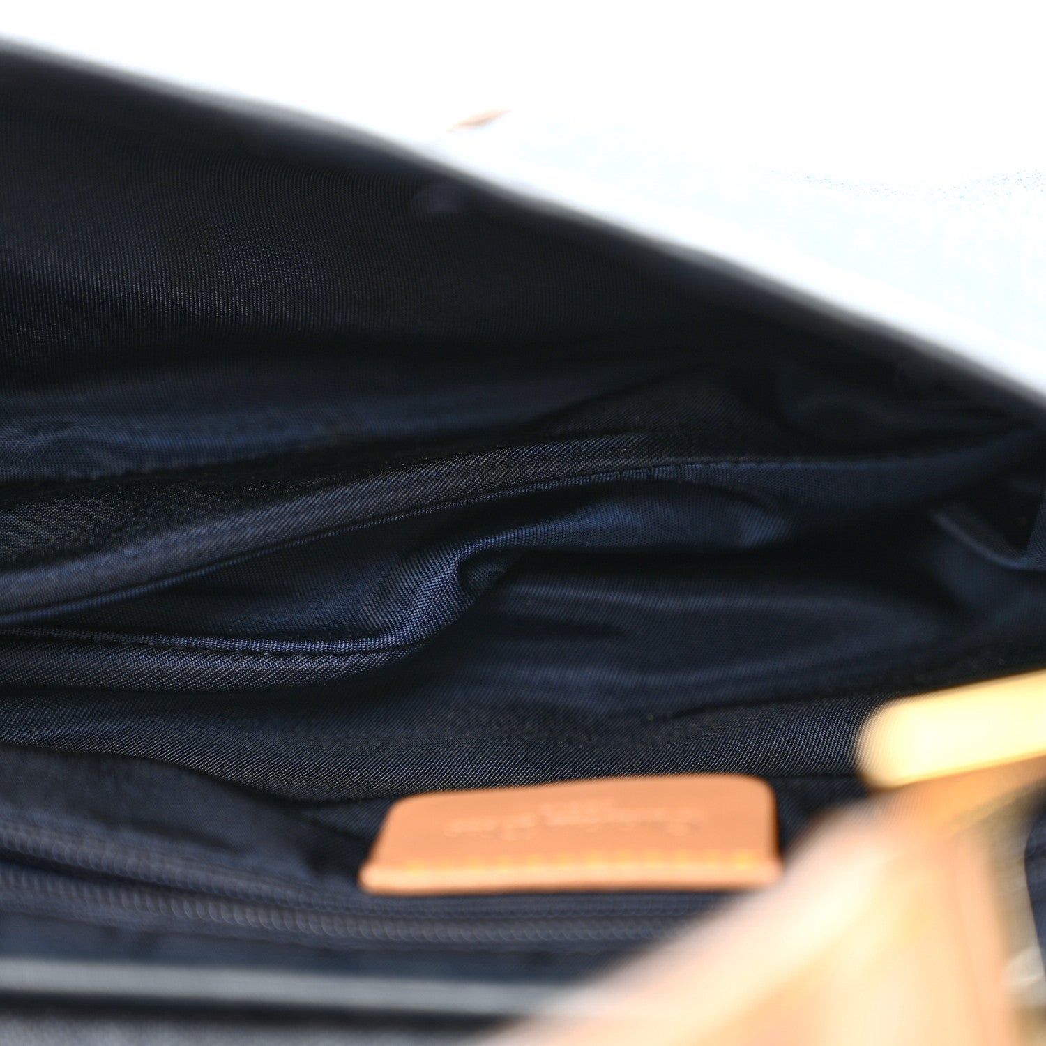 Christian Dior Denim Calfskin Saddle Bag Blue 5 of 13