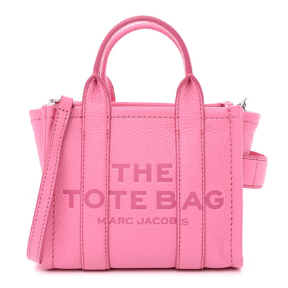 Marc Jacobs Grained Calfskin Micro The Tote Bag Pink 1 of 10