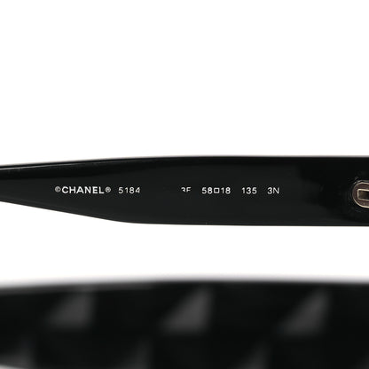 Chanel Acetate Quilted CC Sunglasses 5184 Black 5 of 8
