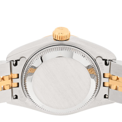 Rolex Stainless Steel 18K Yellow Gold Diamond 26mm Oyster Perpetual Datejust Watch Champagne 69173 4 of 4